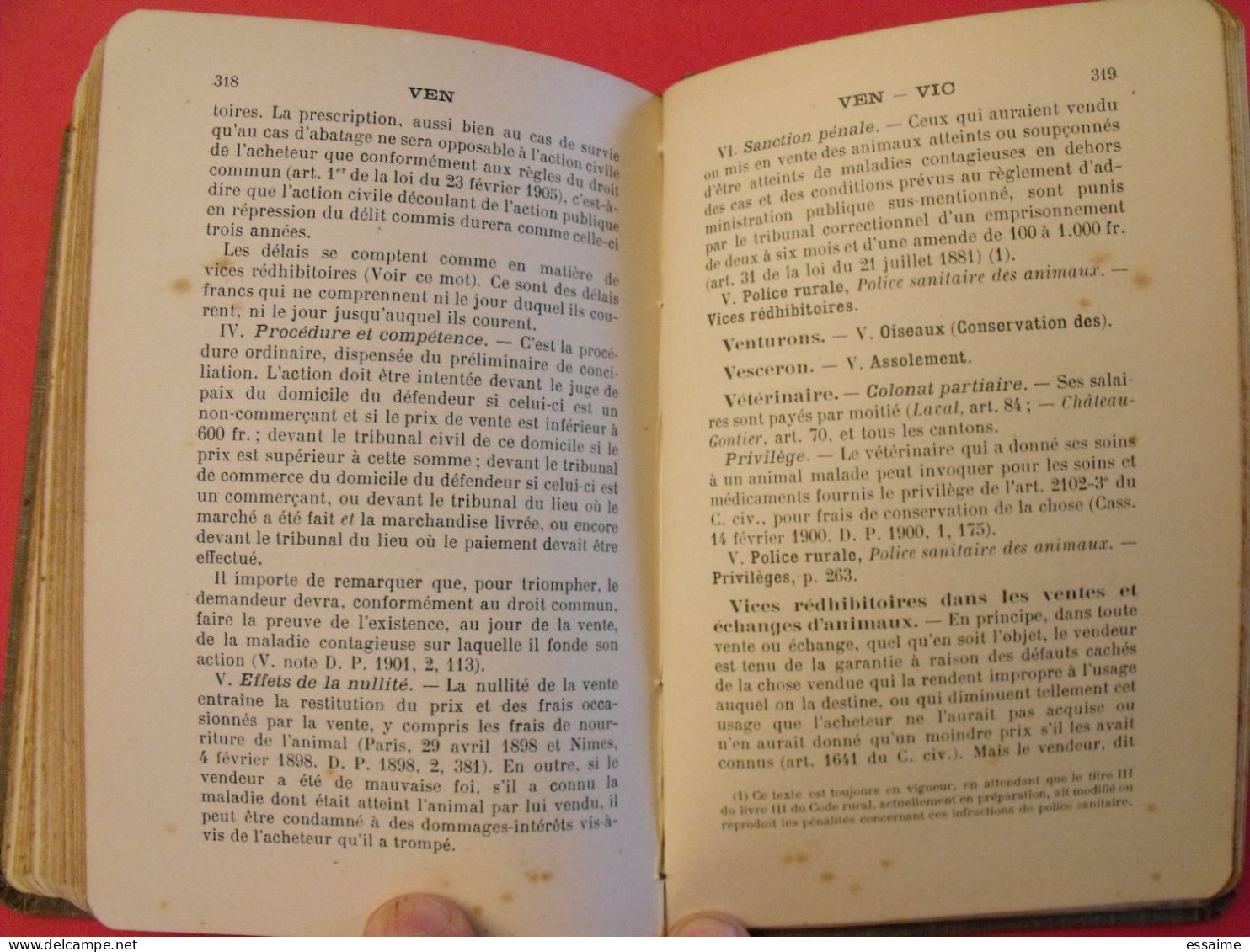 Dictionnaire Pratique De Droit Rural Et Des Usages Ruraux De La Mayenne. Grimod Et Guéranger. Laval; Sd Vers 1908 - Pays De Loire
