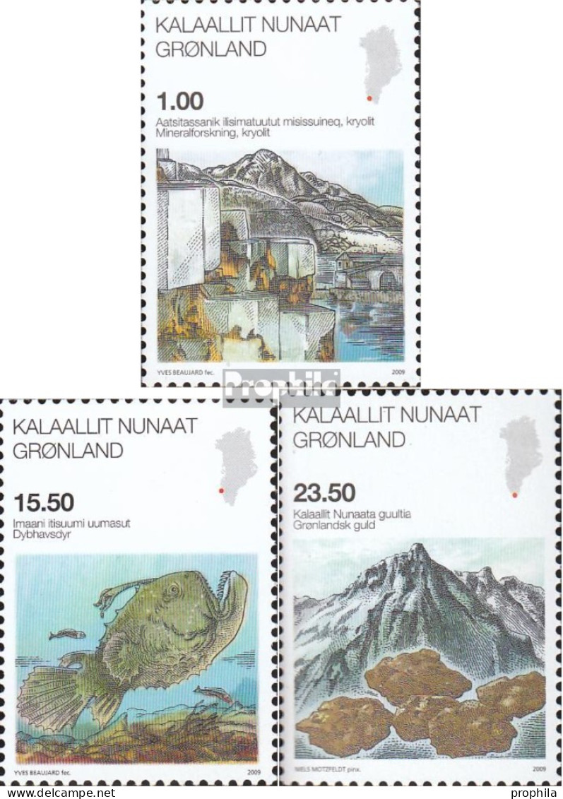 Dänemark - Grönland 542-544 (kompl.Ausg.) Postfrisch 2009 Wissenschaft - Neufs