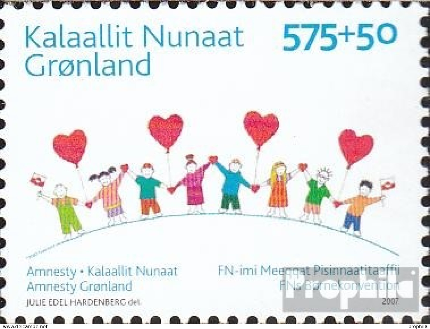 Dänemark - Grönland 479 (kompl.Ausg.) Postfrisch 2007 Amnesty Grönland - Nuovi