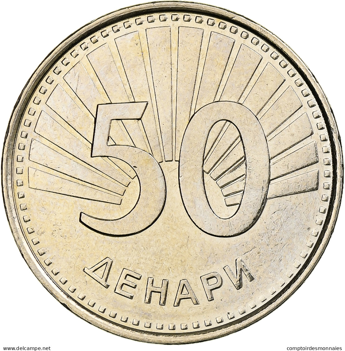 Macédoine, 50 Denari, 2008, Laiton, SPL, KM:32 - North Macedonia