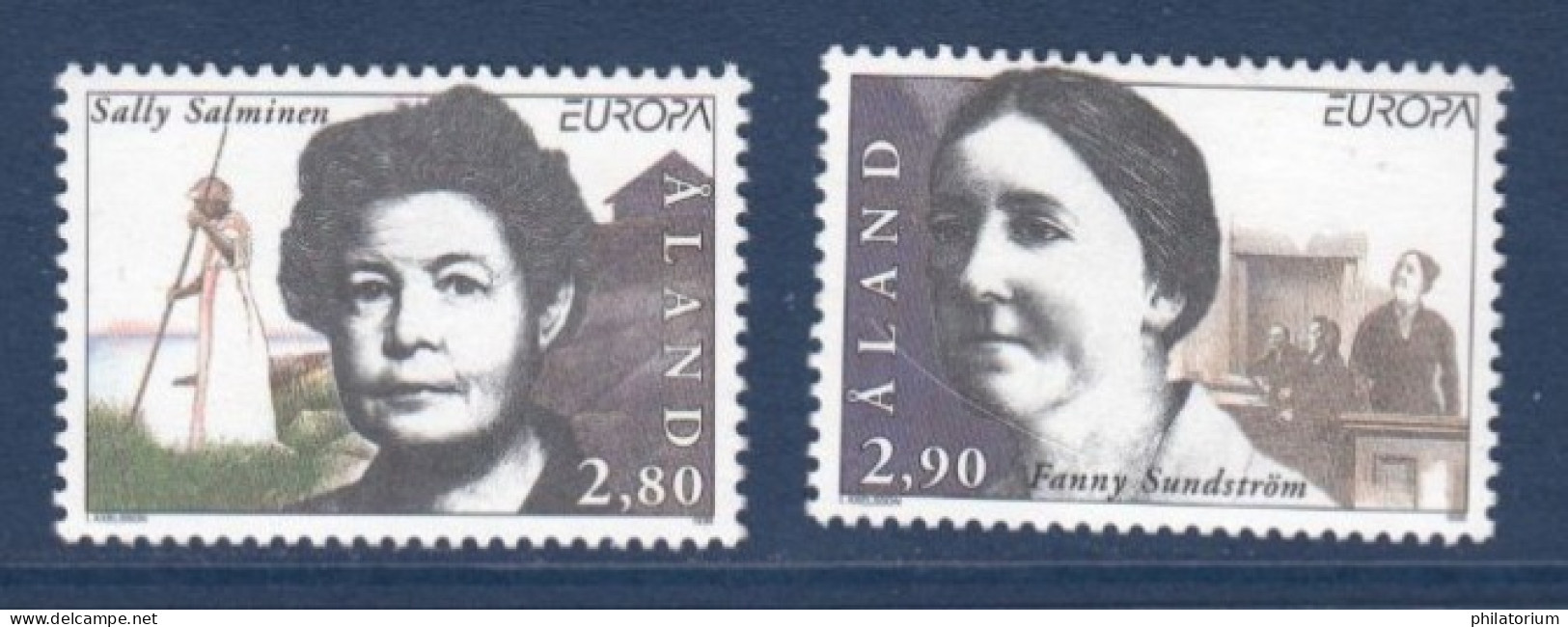 Aland, **, Yv, Mi, 113, 114, SG 109, 110, Europa 1996, - Ålandinseln