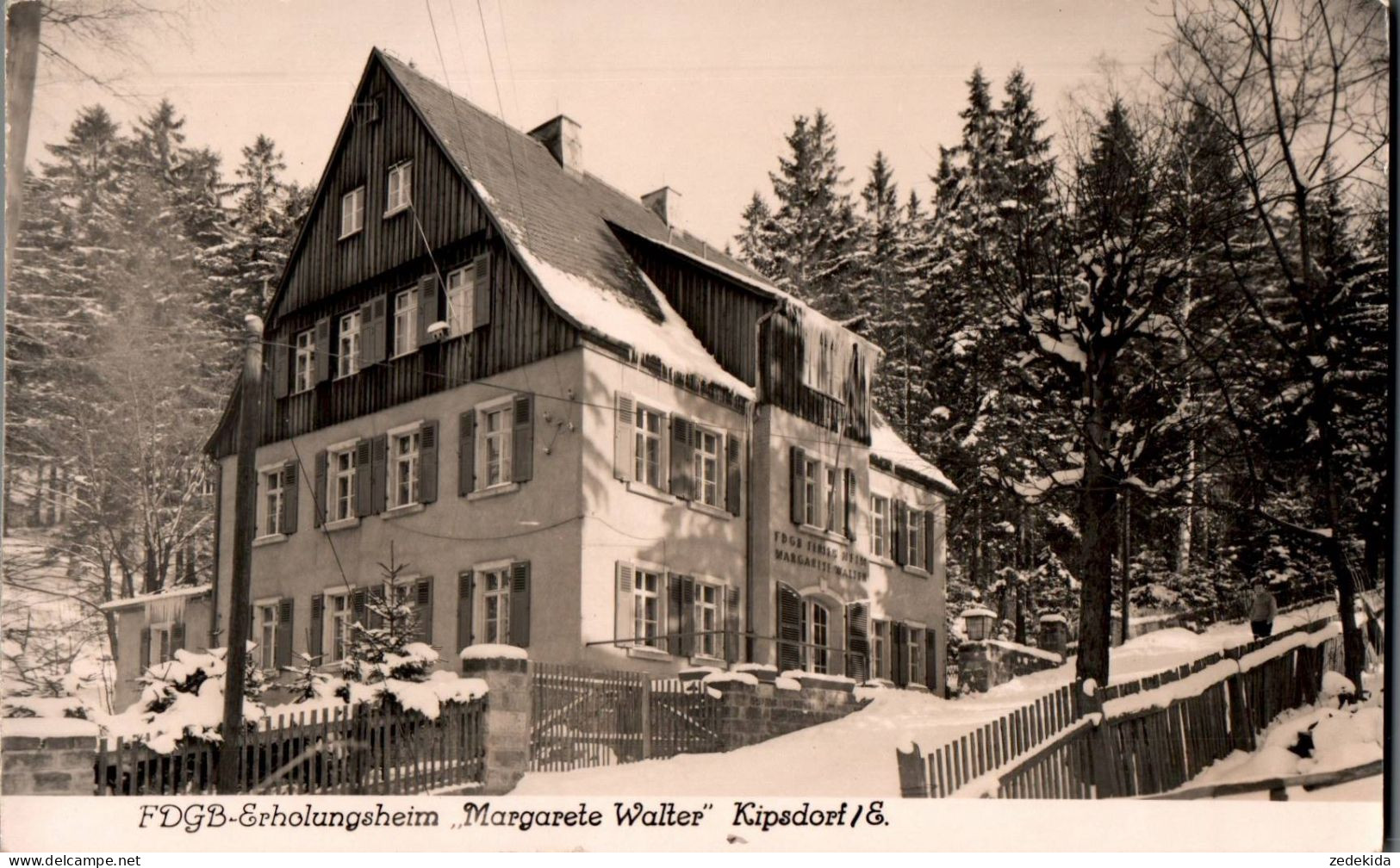 H0188 - Kipsdorf - FDGB Heim Margarete Walter - Photo Eulitz - Kipsdorf