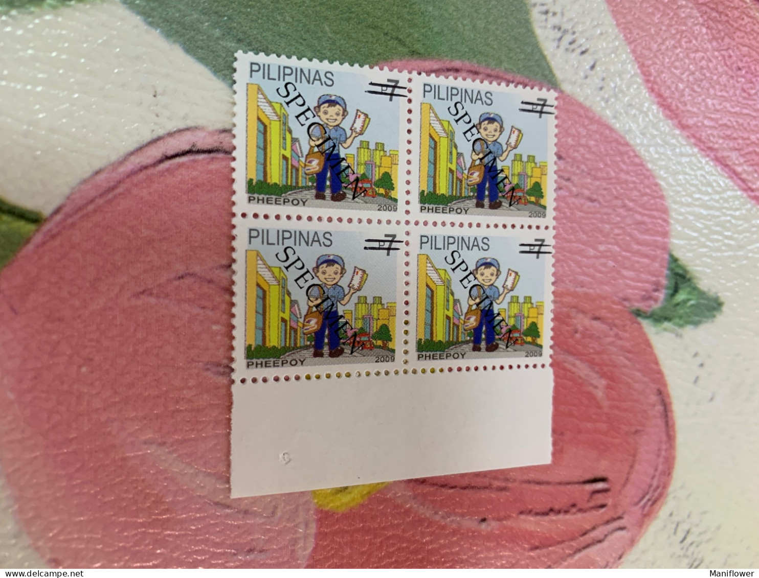 Philippines Stamp Specimen 2009 Sheepoy  Postman Letter Block - Filipinas