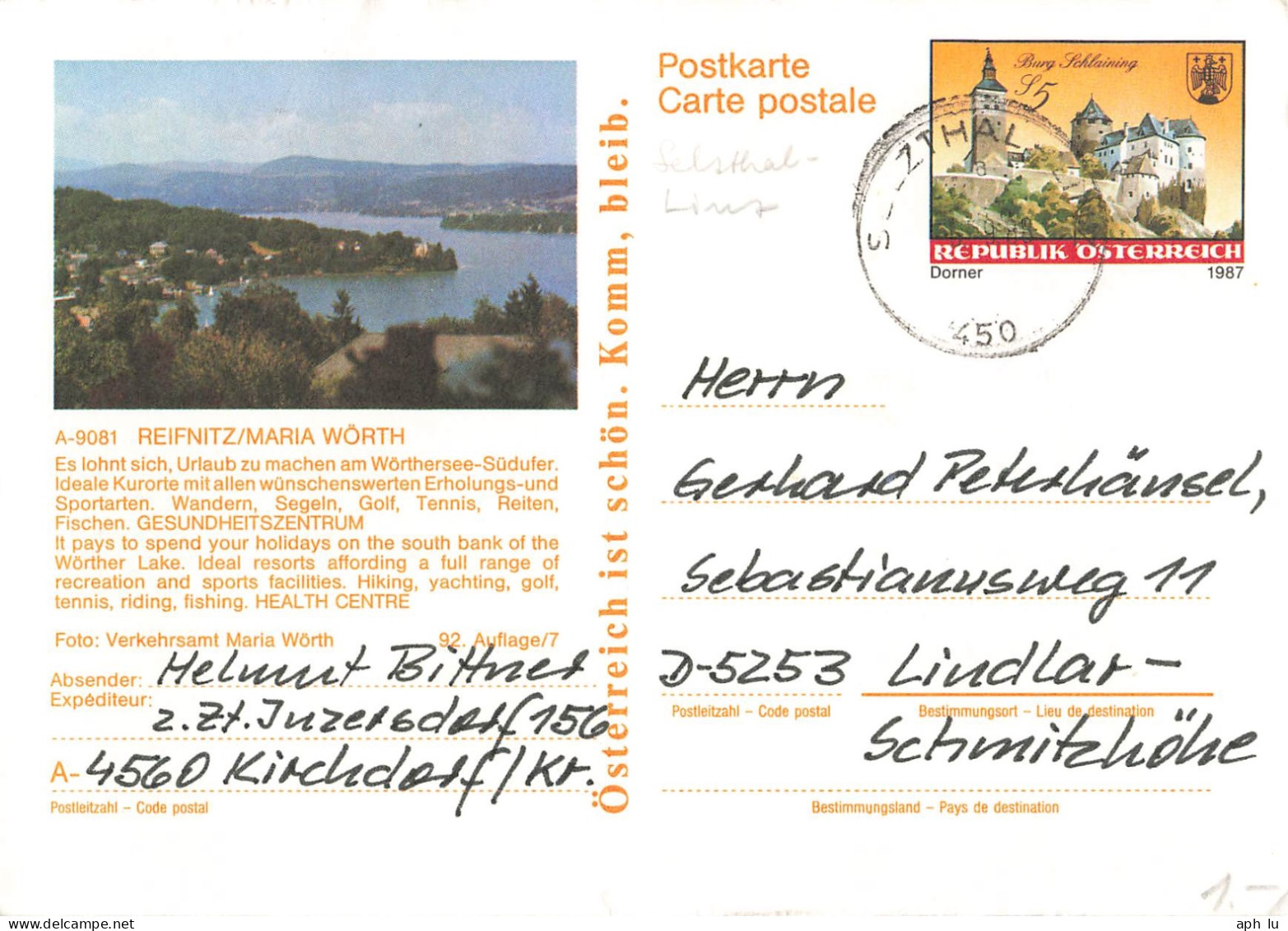 Bahnpost (R.P.O./T.P.O.) Selzthal-Linz (ZA1856) - Covers & Documents