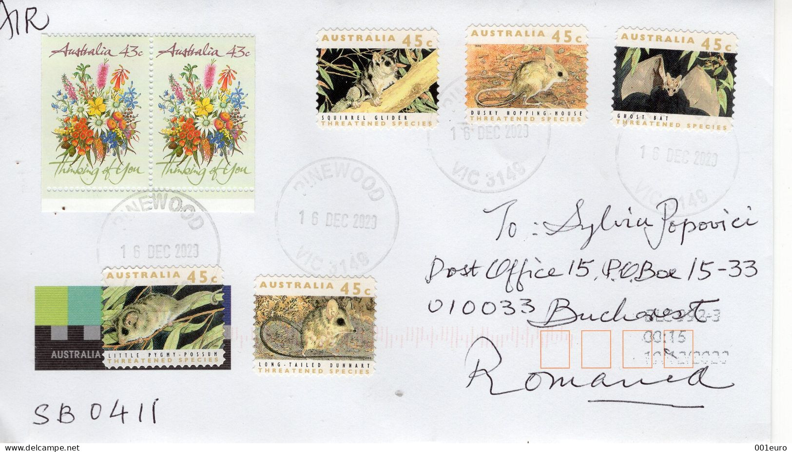 AUSTRALIA: Circulated Cover - Registered Shipping! - Oblitérés
