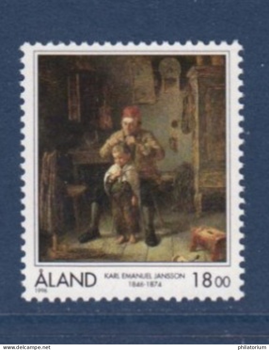 Aland, **, Yv, 115, Mi, 116, SG 112, Karl Emanuel Jansson, Peintre, - Ålandinseln