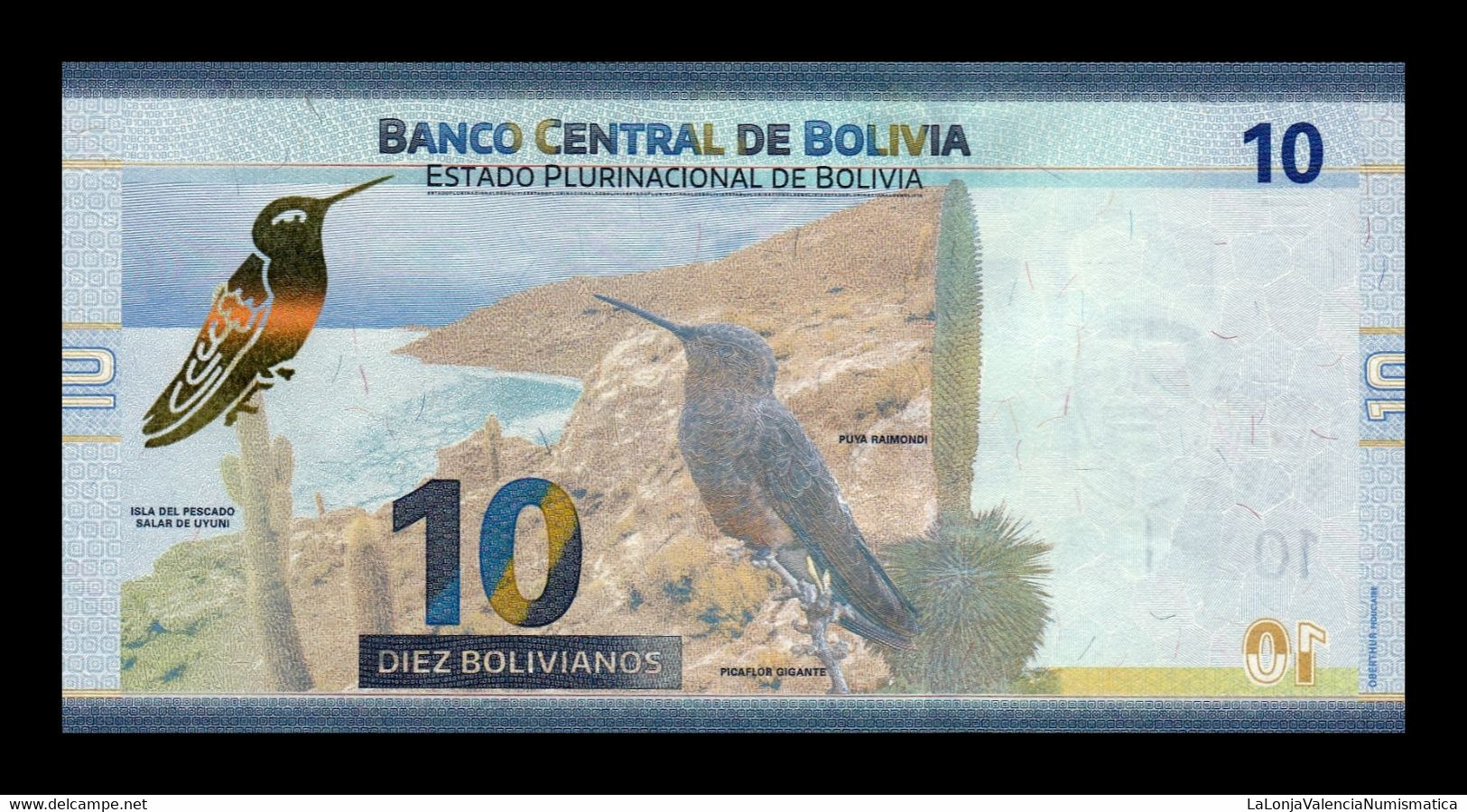 Bolivia 10 Bolivianos 2018 Pick 248 Serie A Sc Unc - Bolivien