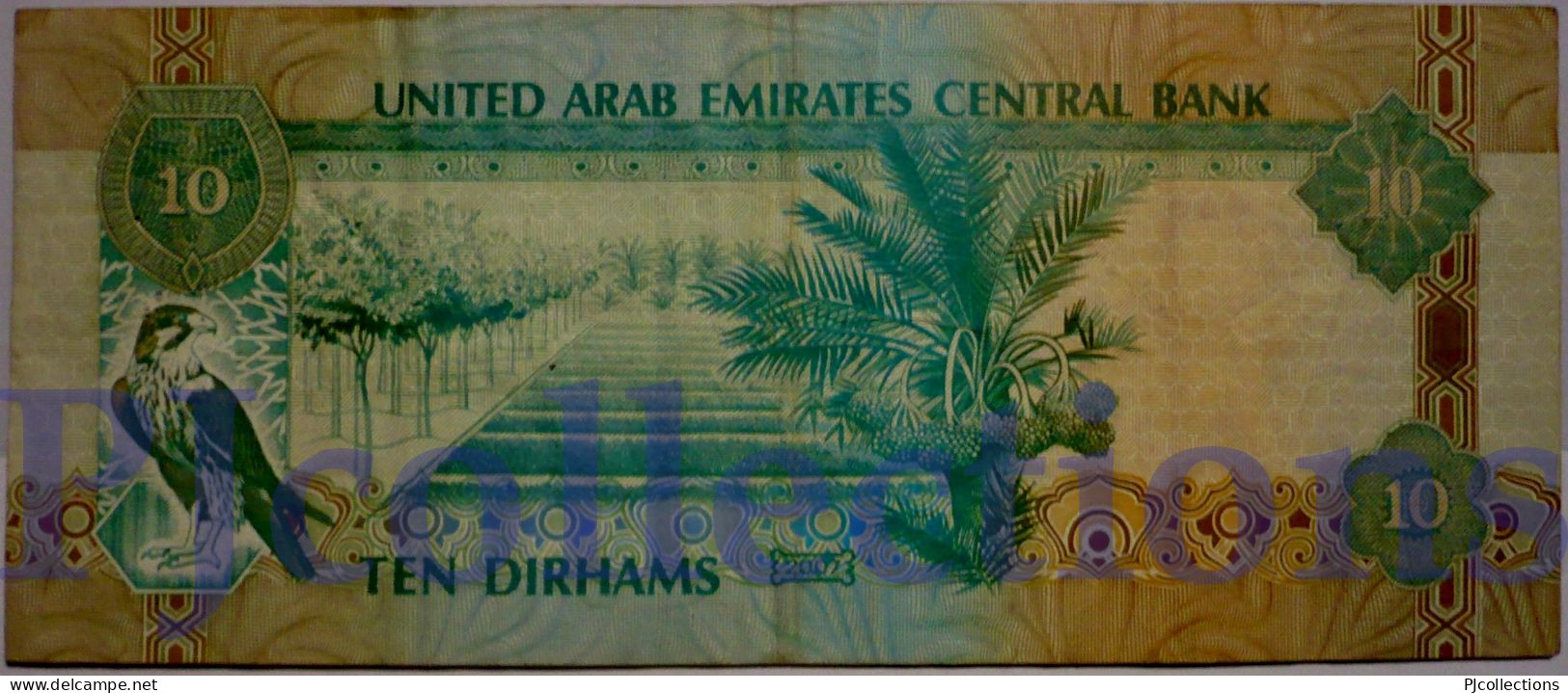 UNITED ARAB EMIRATES 10 DIRHAMS 2007 PICK 20d VF - Verenigde Arabische Emiraten