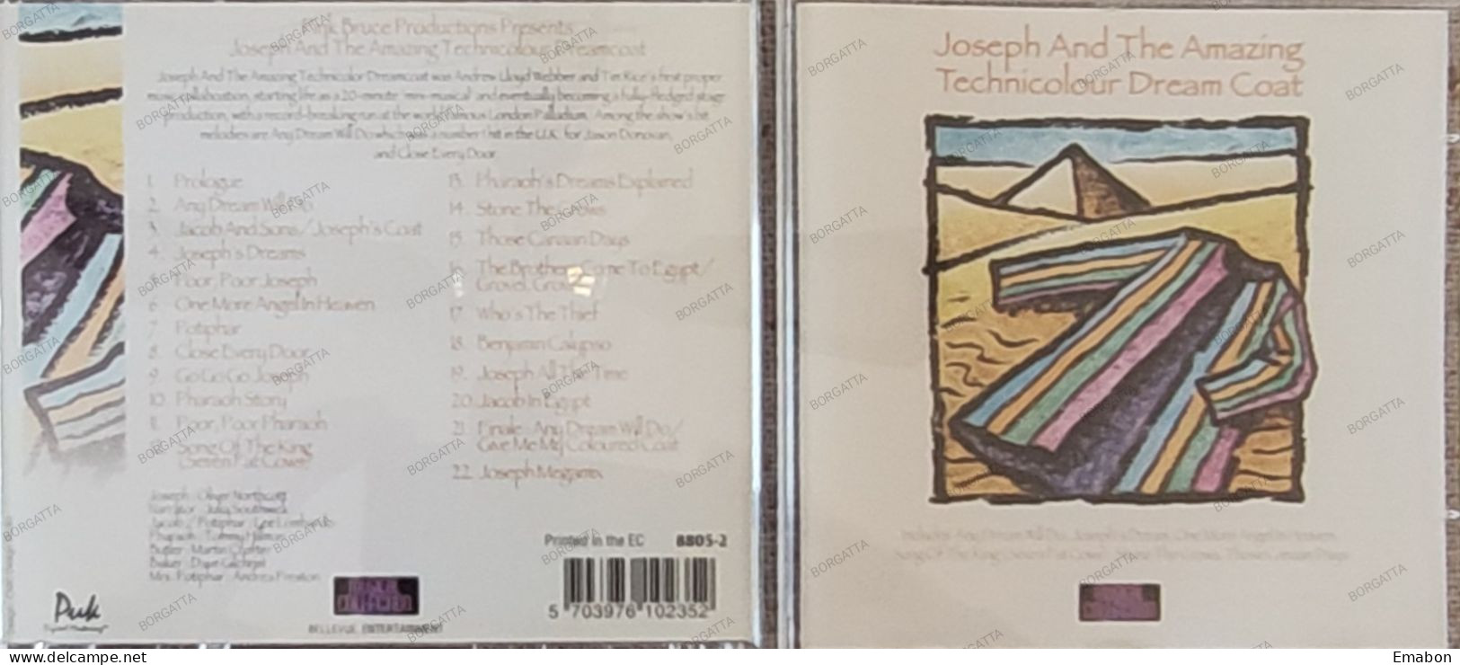 BORGATTA - FILM MUSIC - Cd JOSEPH AND THE AMAZING TECHNICOLOR DREAMCOAT - BELLEVUE 1996 - USATO In Buono Stato - Musica Di Film