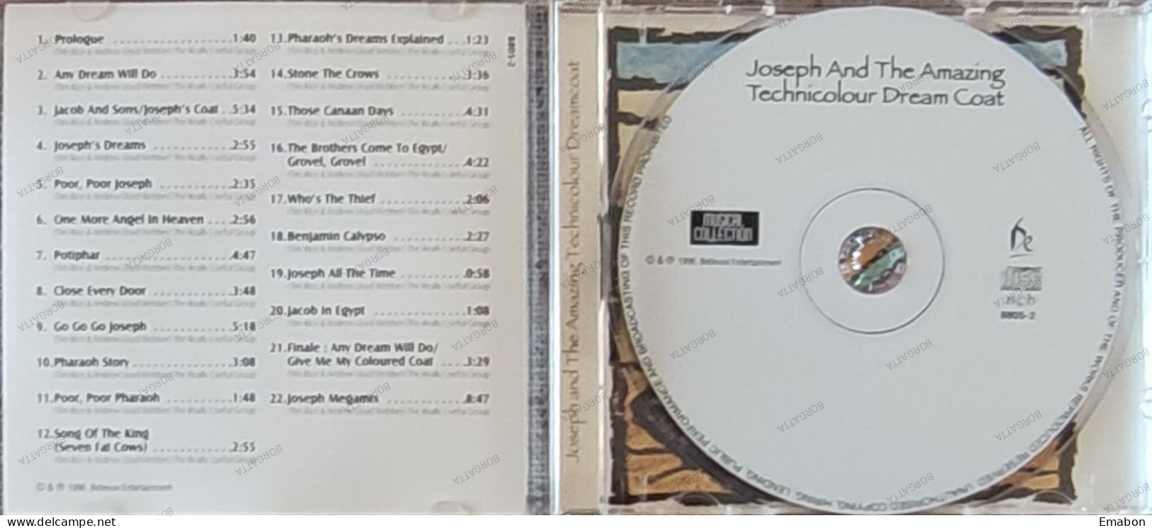 BORGATTA - FILM MUSIC - Cd JOSEPH AND THE AMAZING TECHNICOLOR DREAMCOAT - BELLEVUE 1996 - USATO In Buono Stato - Soundtracks, Film Music