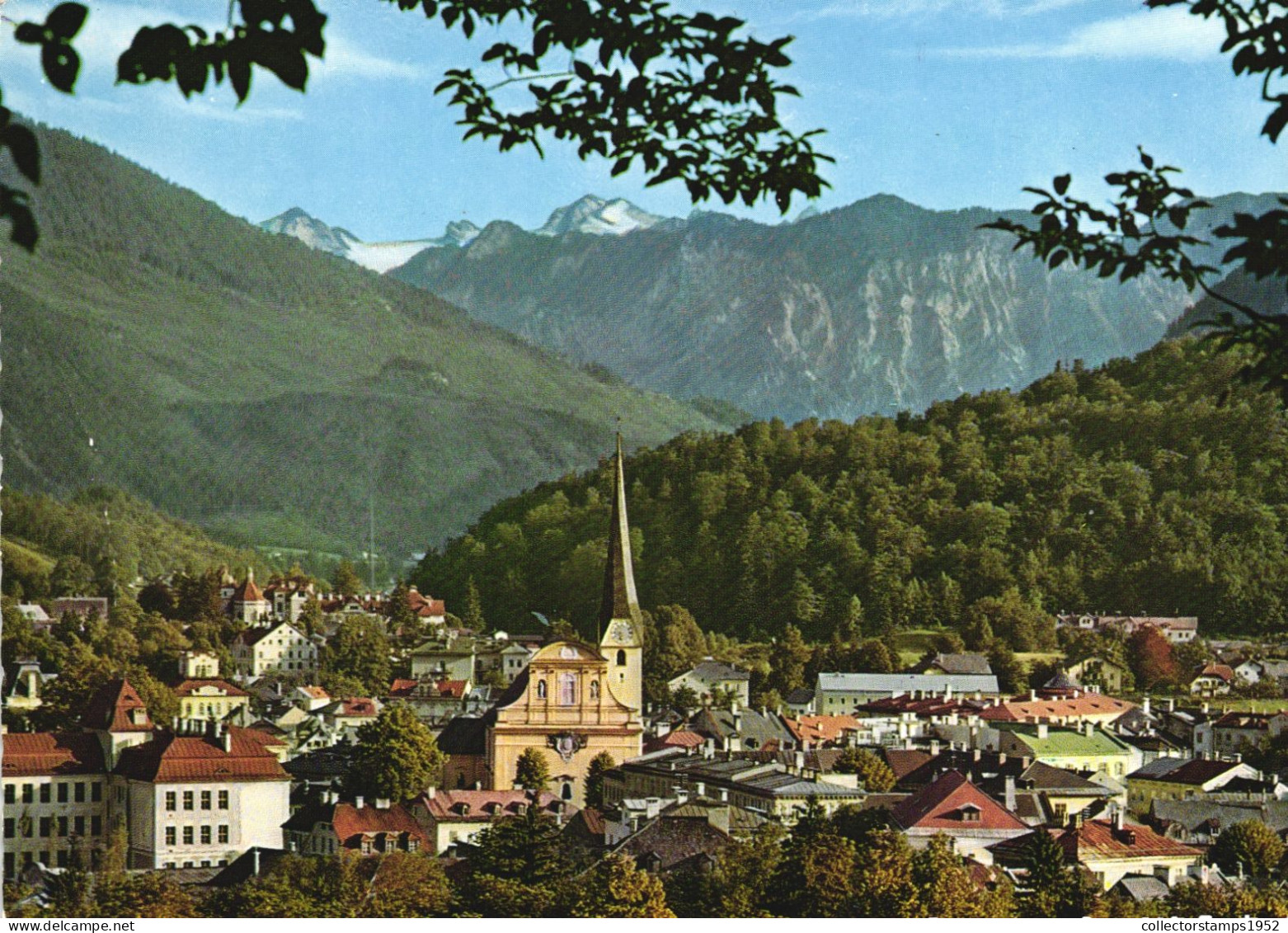 BAD ISCHL, ARCHITECTURE, CHURCH, MOUNTAIN, AUSTRIA, POSTCARD - Bad Ischl