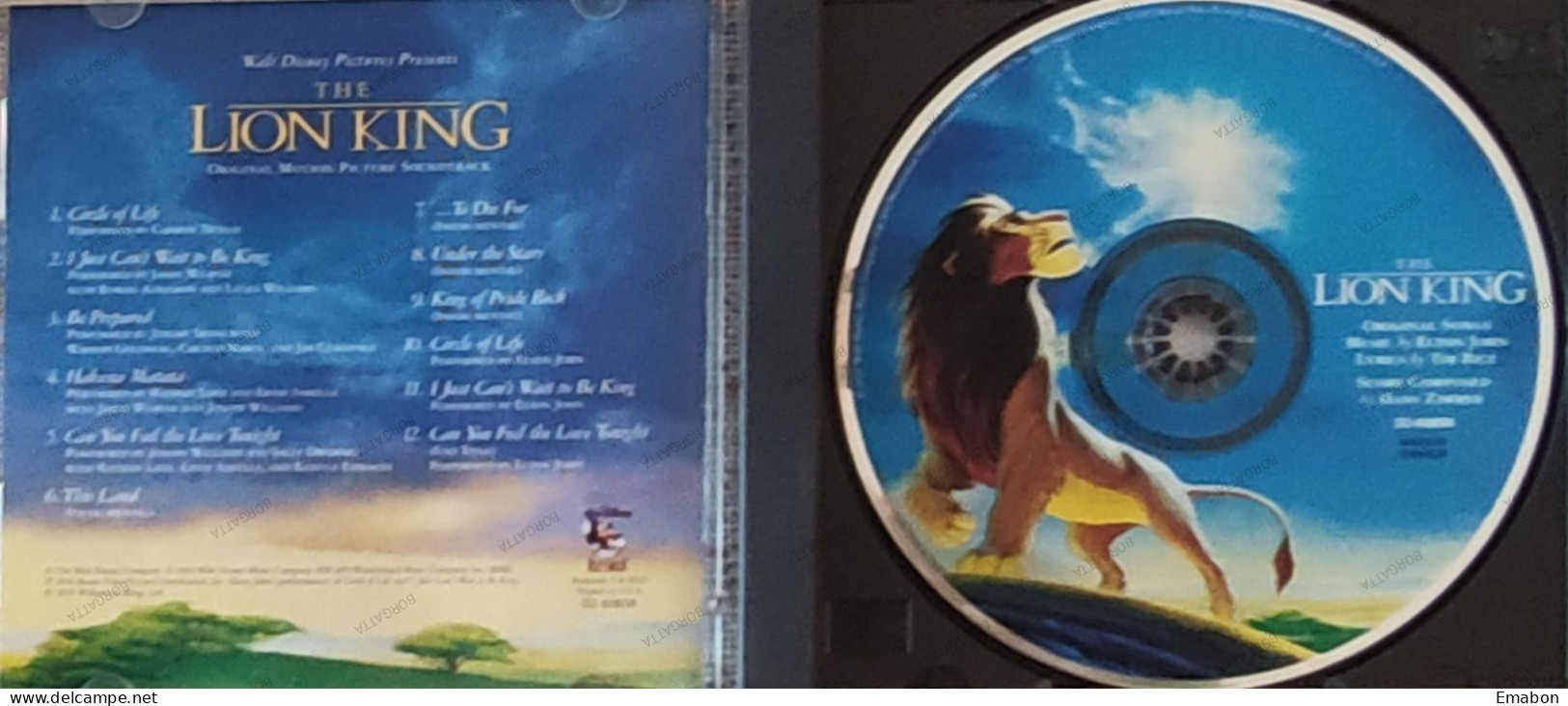 BORGATTA - FILM MUSIC - Cd ELTON JOHN - THE LION KING - WALRT DISNEY RECORDS 1994 - USATO In Buono Stato - Musica Di Film