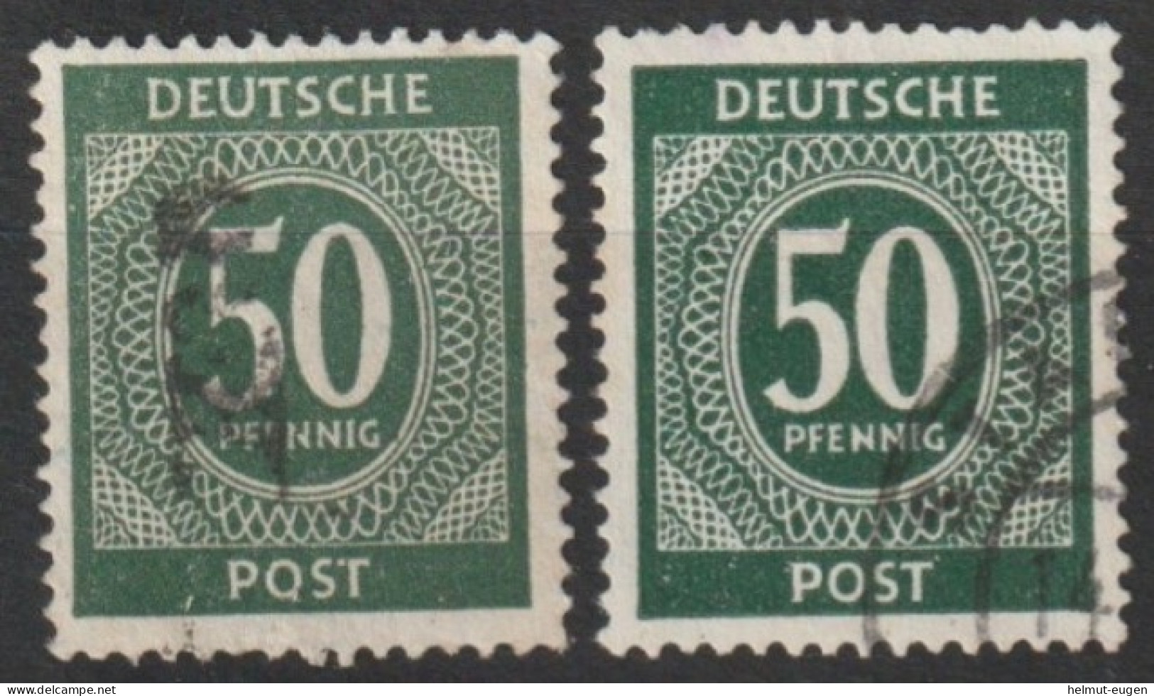 MiNr. 932 Deutschland Alliierte Besetzung Gemeinschaftsausgaben; 1946, Febr./Mai. Freimarken: I. Kontrollrats - Afgestempeld