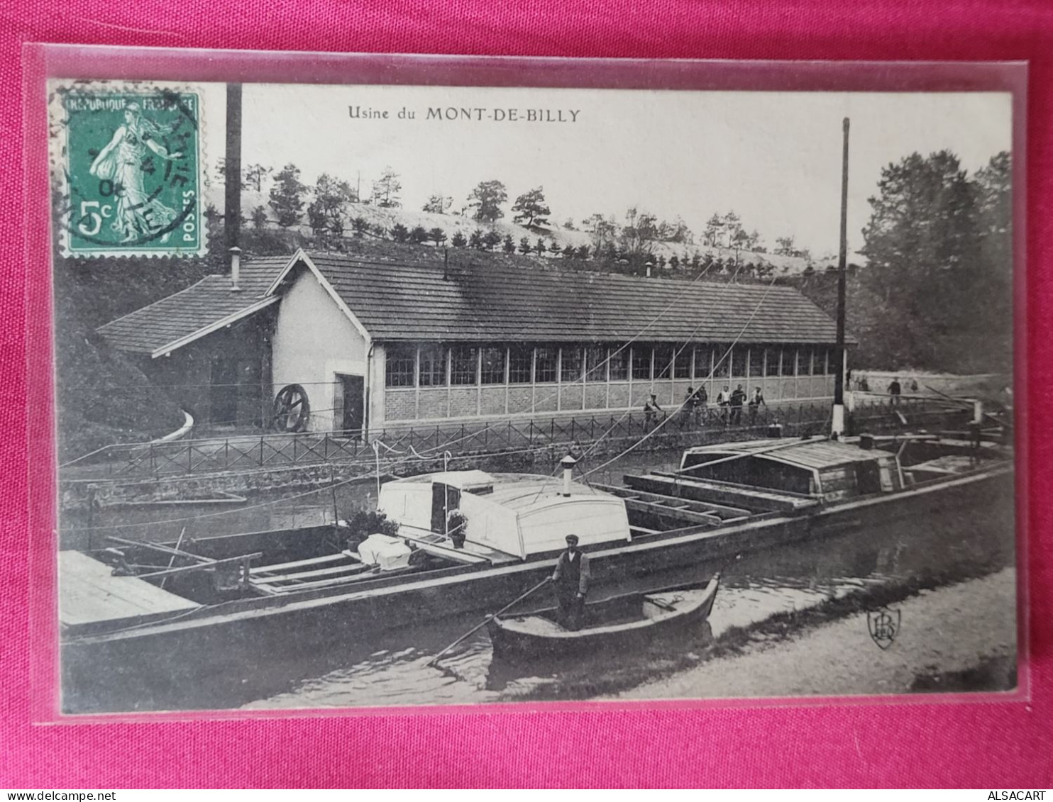 Mont De Billy,  Usines Et Péniche - Hausboote