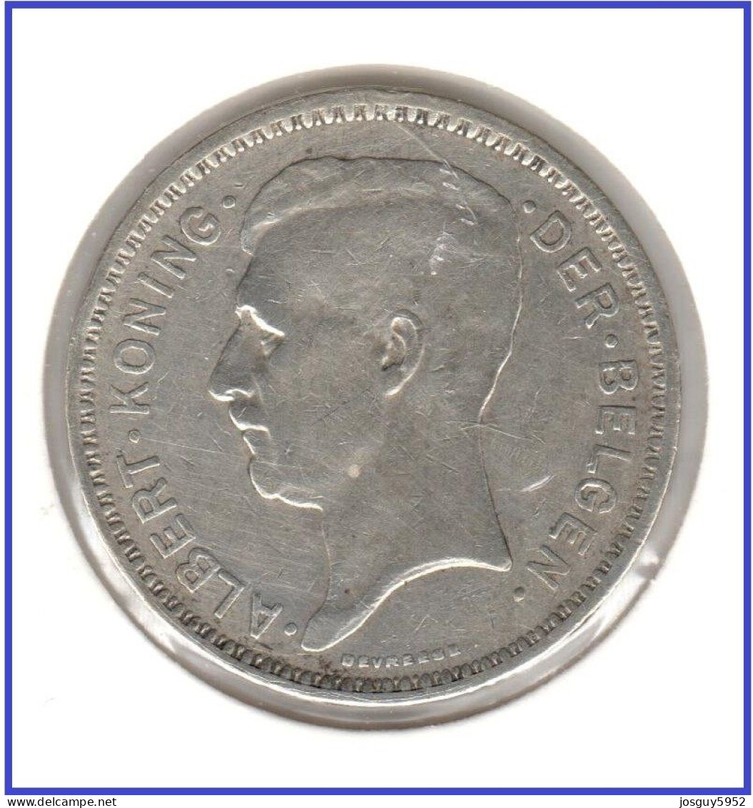 BELGIE - 20 FRANK 1934 ZILVER - ALBERT I - NL - 20 Francs & 4 Belgas
