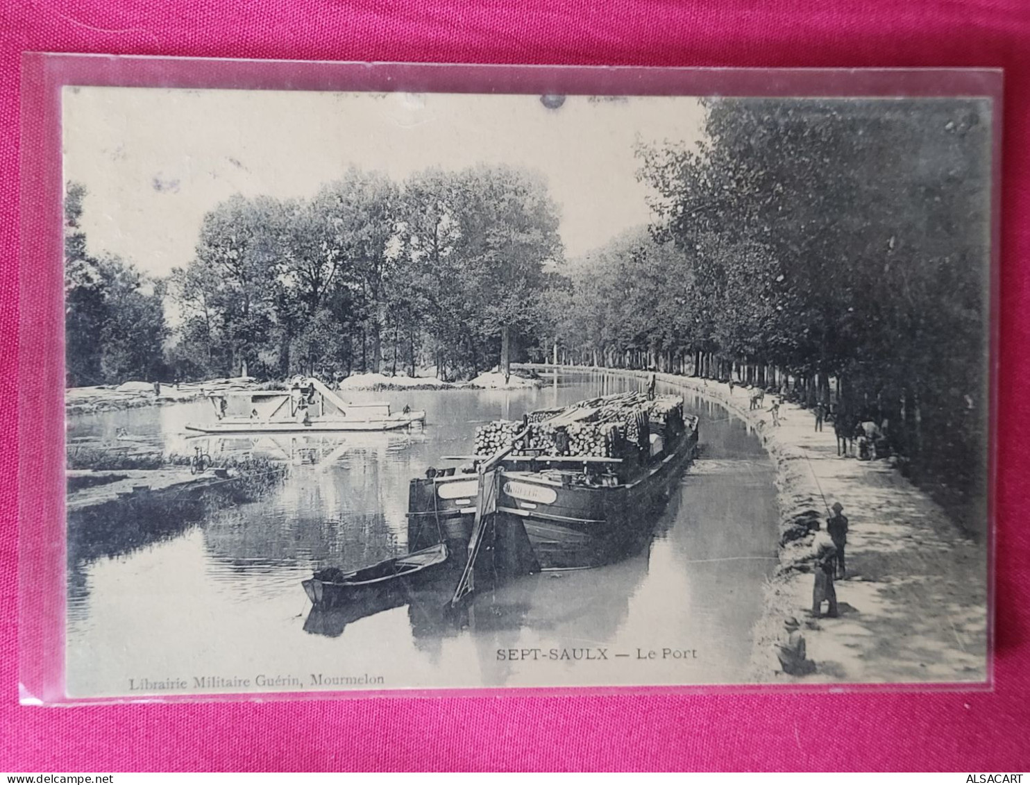 Sept Saulx,   Péniche Chargement De Bois - Péniches