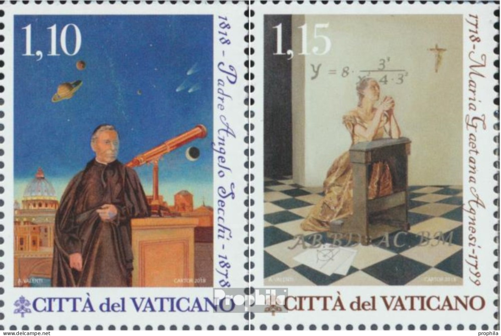 Vatikanstadt 1937-1938 (kompl.Ausg.) Postfrisch 2018 Wissenschaft Und Glaube - Gebraucht