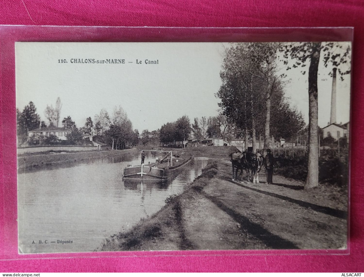 Chalon , Péniche - Hausboote