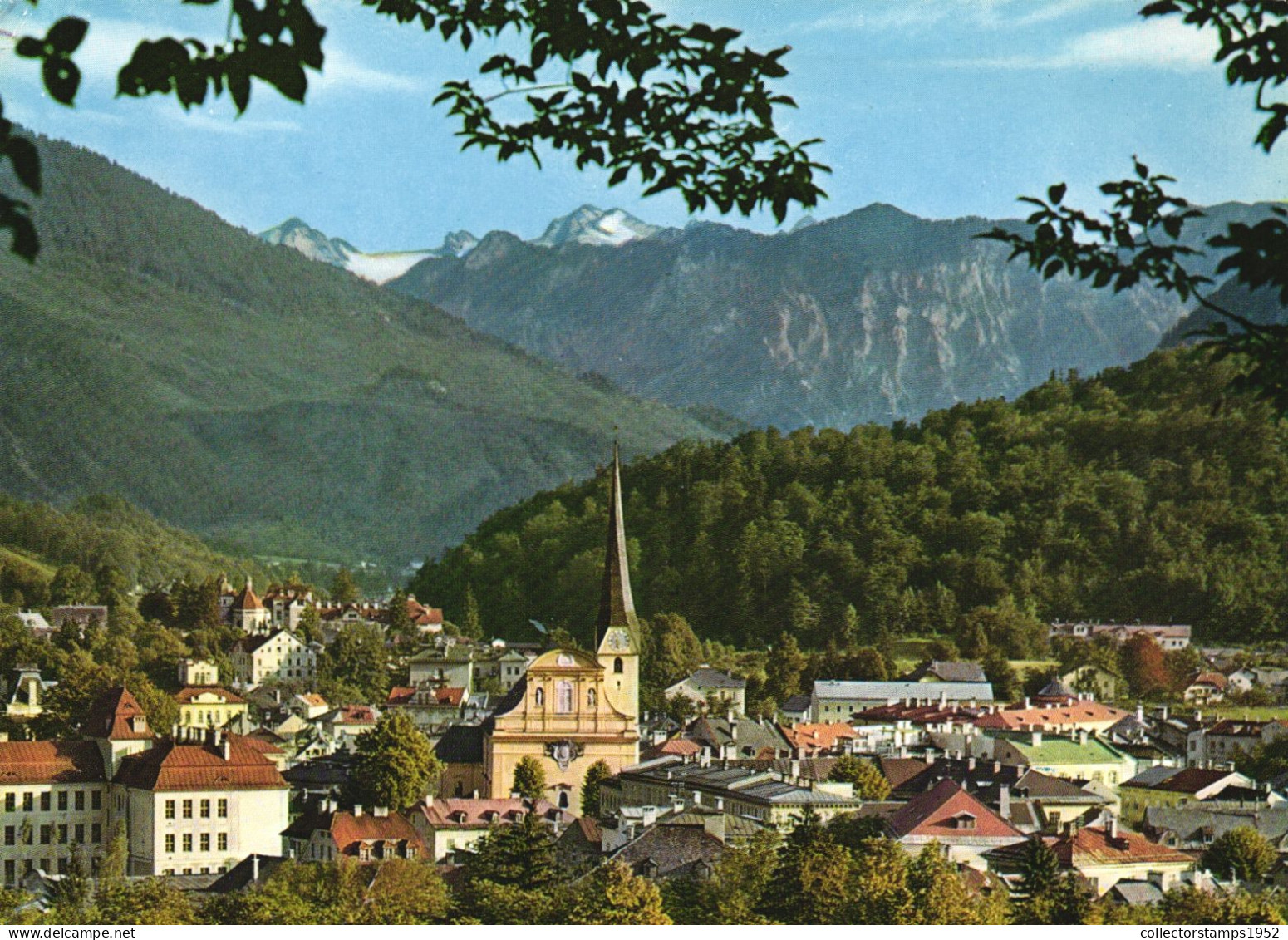 BAD ISCHL, ARCHITECTURE, CHURCH, MOUNTAIN, AUSTRIA, POSTCARD - Bad Ischl