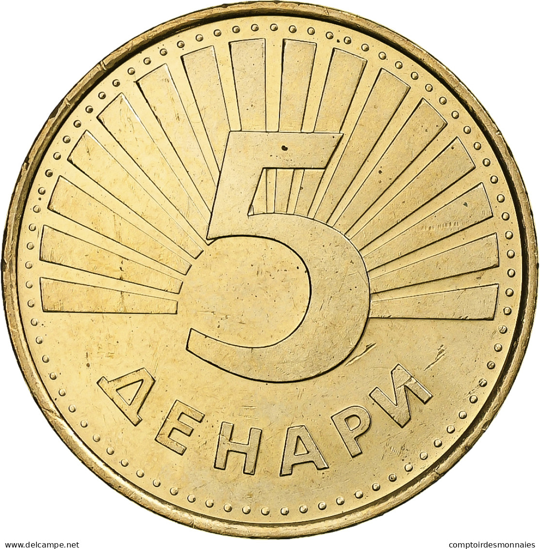 Macédoine, 5 Denari, 2008, Laiton, SPL, KM:4 - Macedonia Del Nord