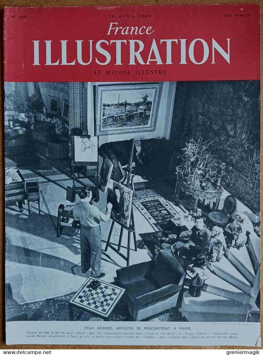 France Illustration N°183 16/04/1949 Pacte Atlantique Nord/Brésil Sao-Paulo/Cloches Lucenti Rome/Gens De Lettres/Cars - Allgemeine Literatur