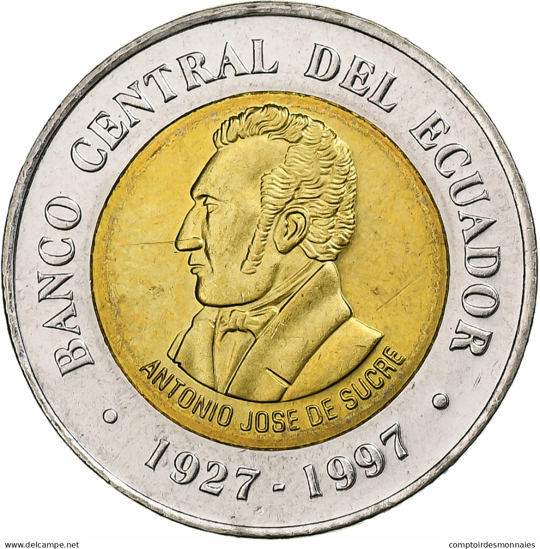 Équateur, 100 Sucres, 1997, Bimétallique, SPL, KM:101 - Equateur