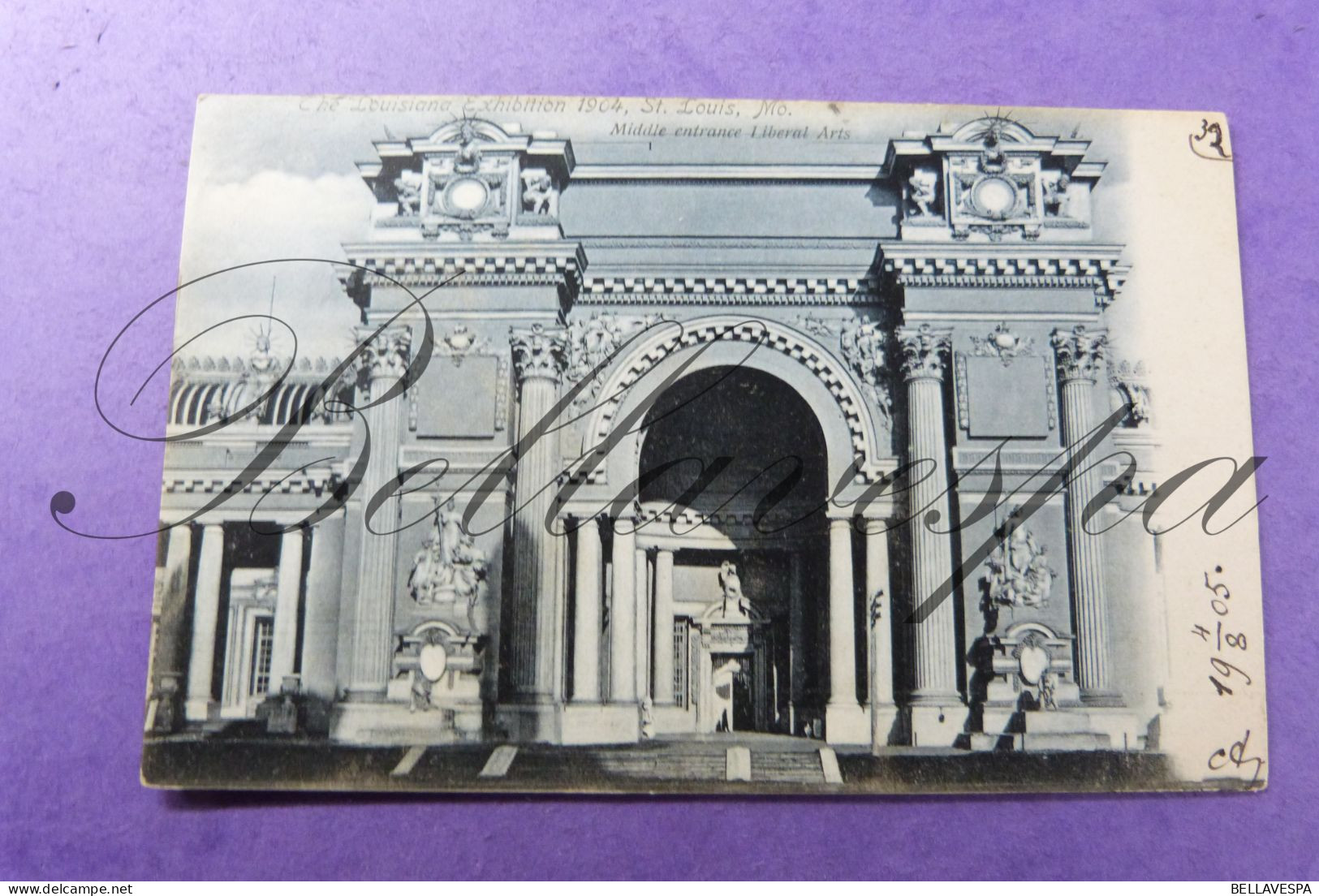 The Louisiana Exhibition St. Louis Mo. 1904  TMiddle Entrance Liberal Arts  Serie 524 N°18 - Expositions