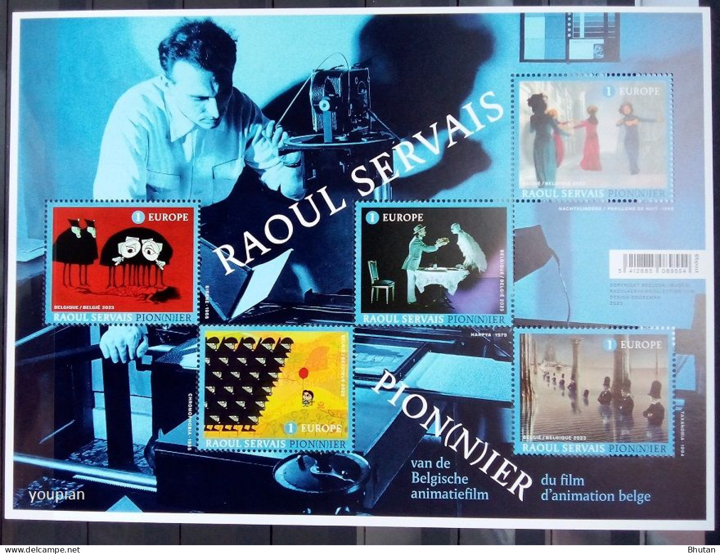 Belgium 2023, Raoul Servais - Pioneer Of Belgian Animation Movie, MNH S/S - Neufs