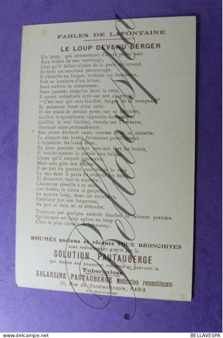 Fables De LAFONTAINE  D'Apres "Gustave Doré", Le Loup Devenu Berger  Collectio  Solution PAUTAUBERGE Healt Paris - Tiere