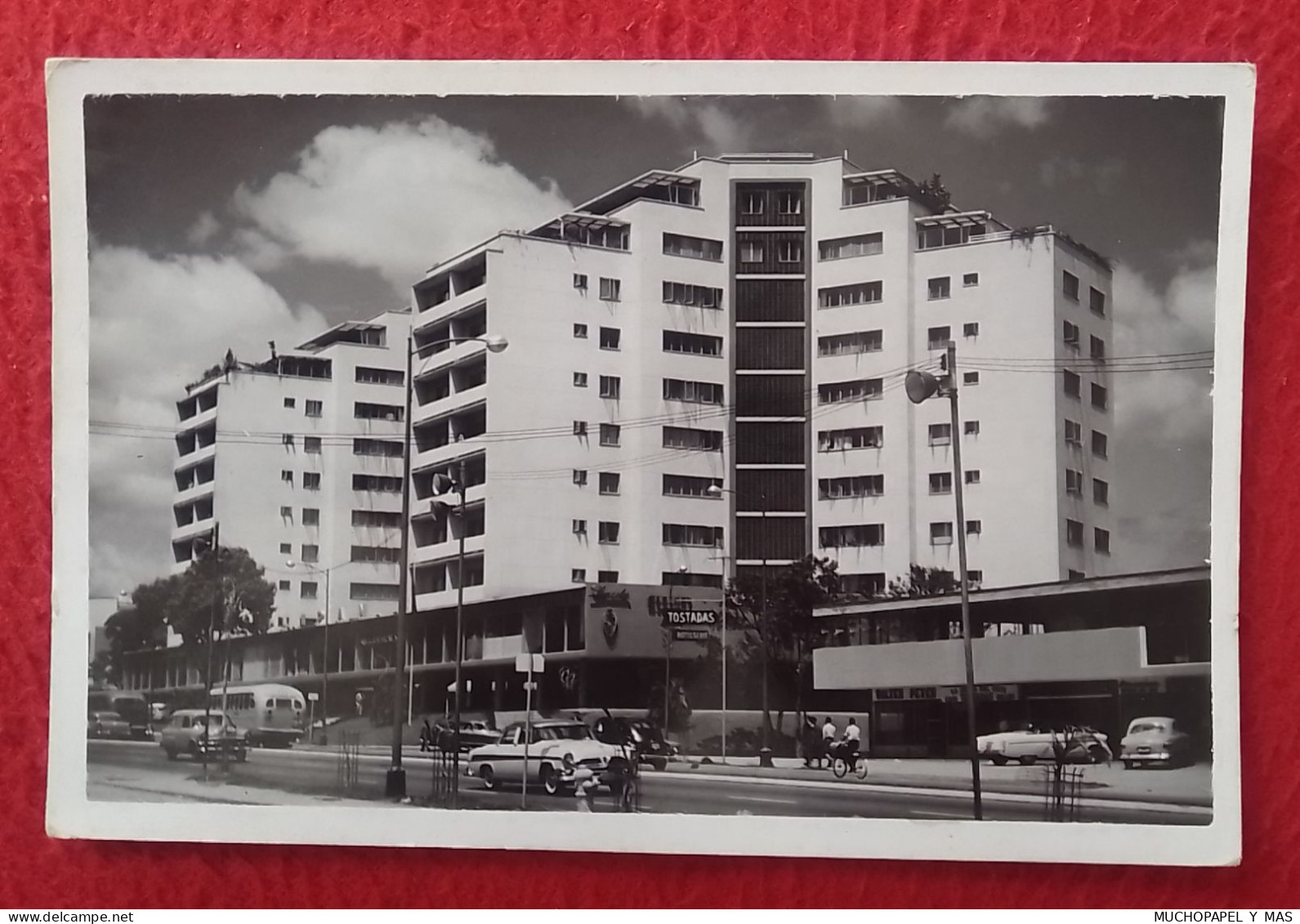 ANTIGUA POSTAL OLD POST CARD CARACAS VENEZUELA EDIFICIO GALIPAN..COCHES AUTOS..VOITURES...CARS..SUDAMÉRICA..POSTKARTE... - Venezuela