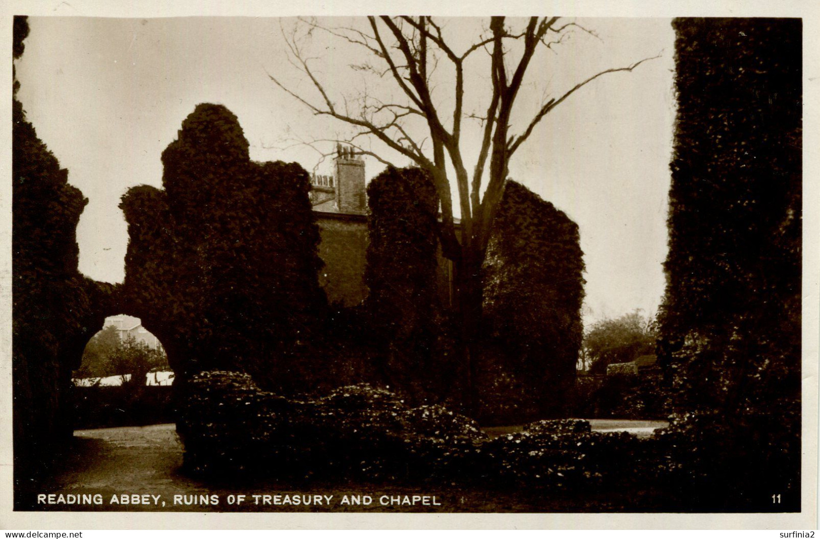 BERKS - READING ABBEY, RUINS OF TREASURY AND CHAPEL RP Be374 - Reading