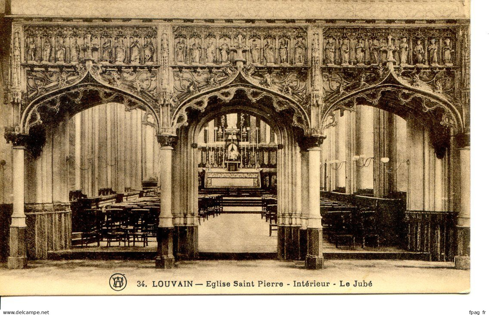 Louvain (Belgique) - Eglise Saint-Pierre - Intérieur - Le Jubé - 34 - Ottignies-Louvain-la-Neuve