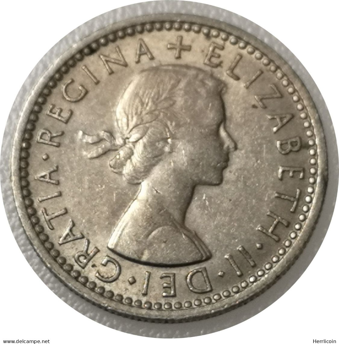 Monnaie Royaume-Uni - 1962 - 6 Pence Elizabeth II 1re Effigie - H. 6 Pence