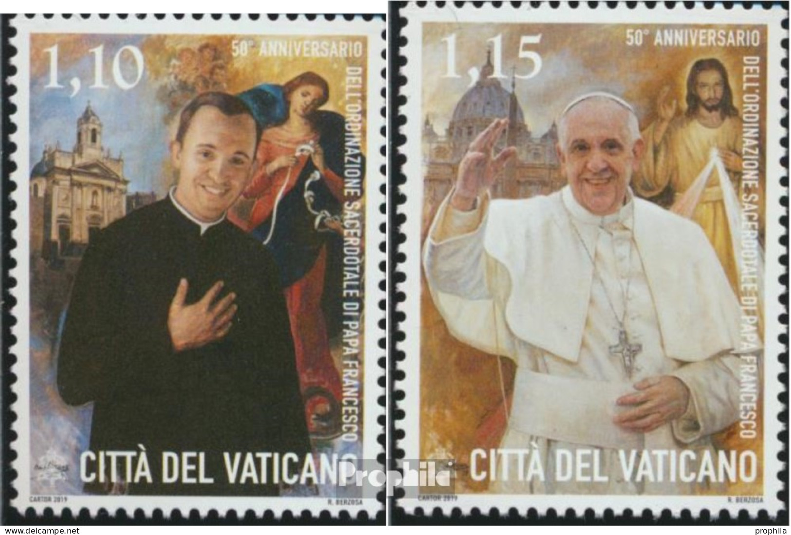 Vatikanstadt 1979-1980 (kompl.Ausg.) Postfrisch 2019 Priesterweihe Papst Franziskus - Usati