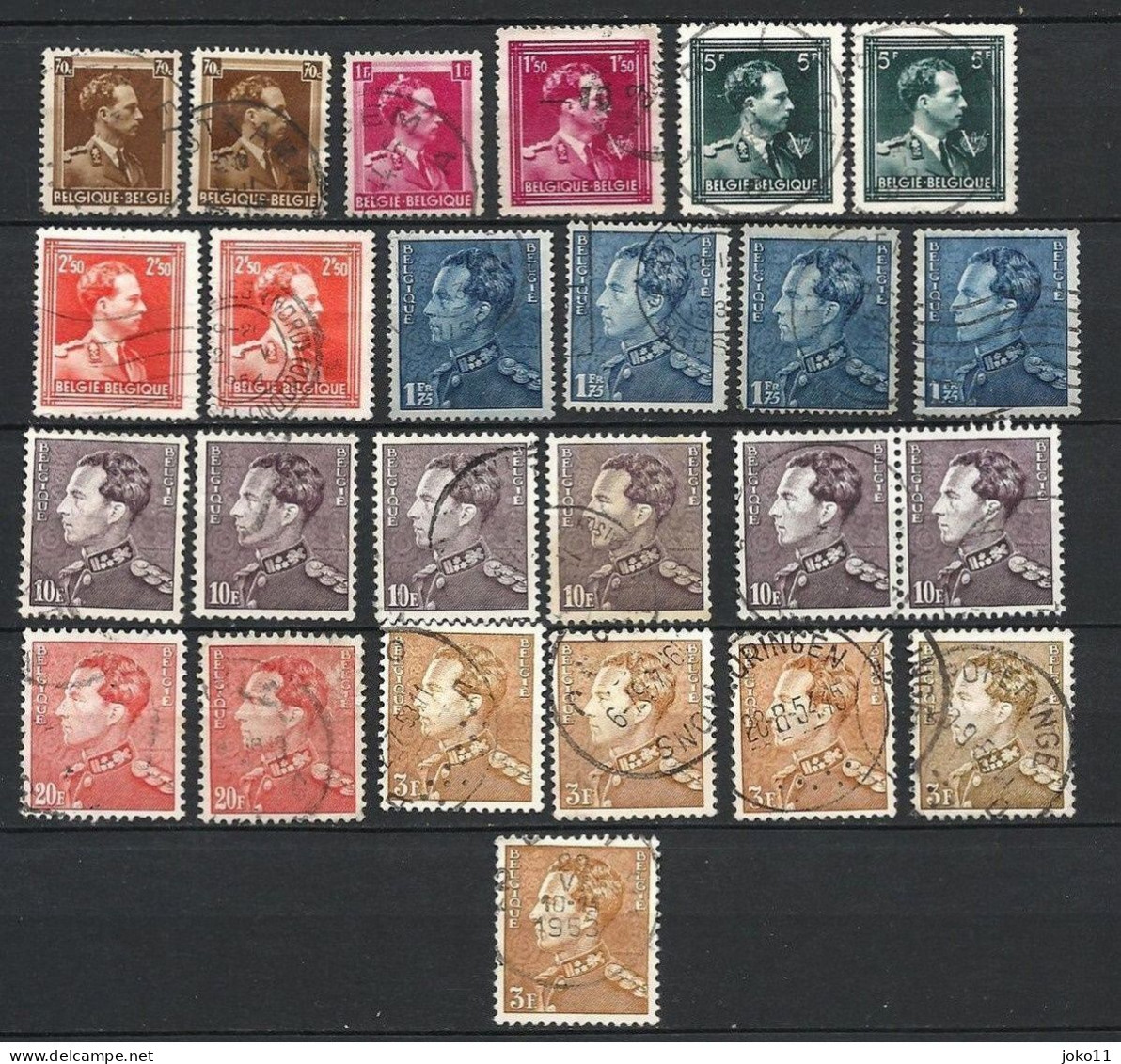 Belgien, 1936, König Leopold III, Gestempelt - 1934-1935 Leopold III