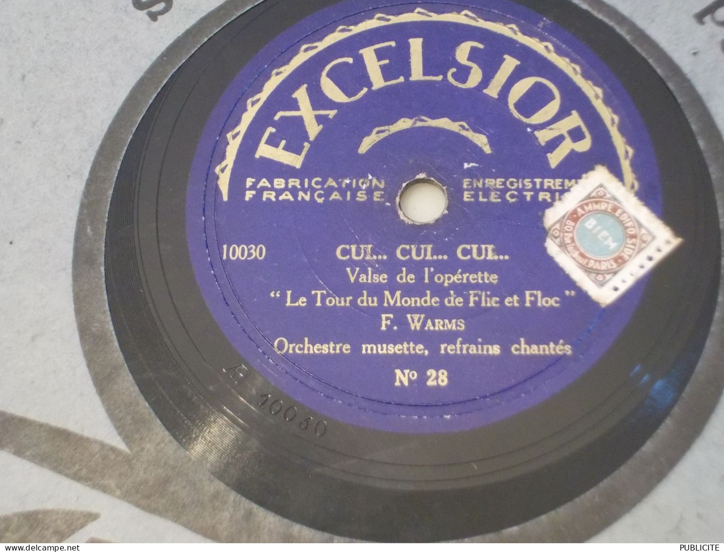 DISQUE 78 TOURS FOX TROT DU FILM LES TROIS PETITS COCHONS 1934 - 78 Rpm - Schellackplatten