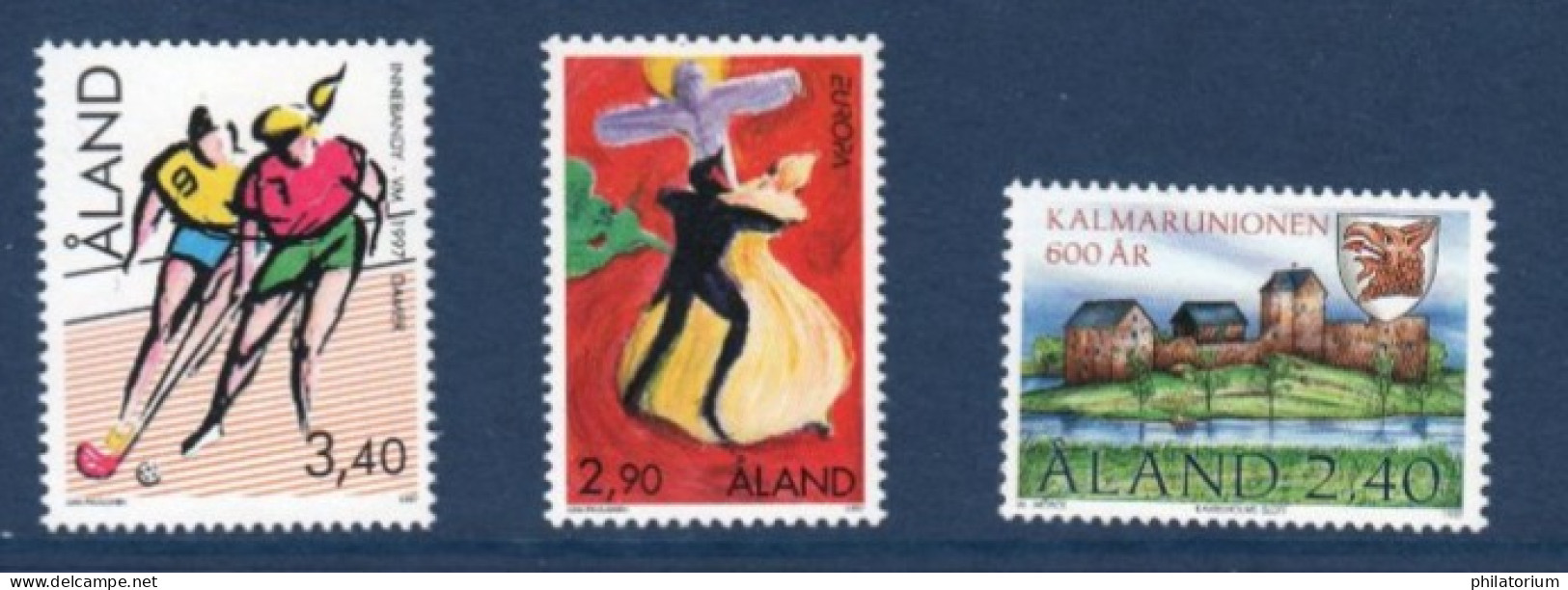 Aland, **, Yv, Mi, 127, 128, 129, SG 123, 124, 125, - Ålandinseln