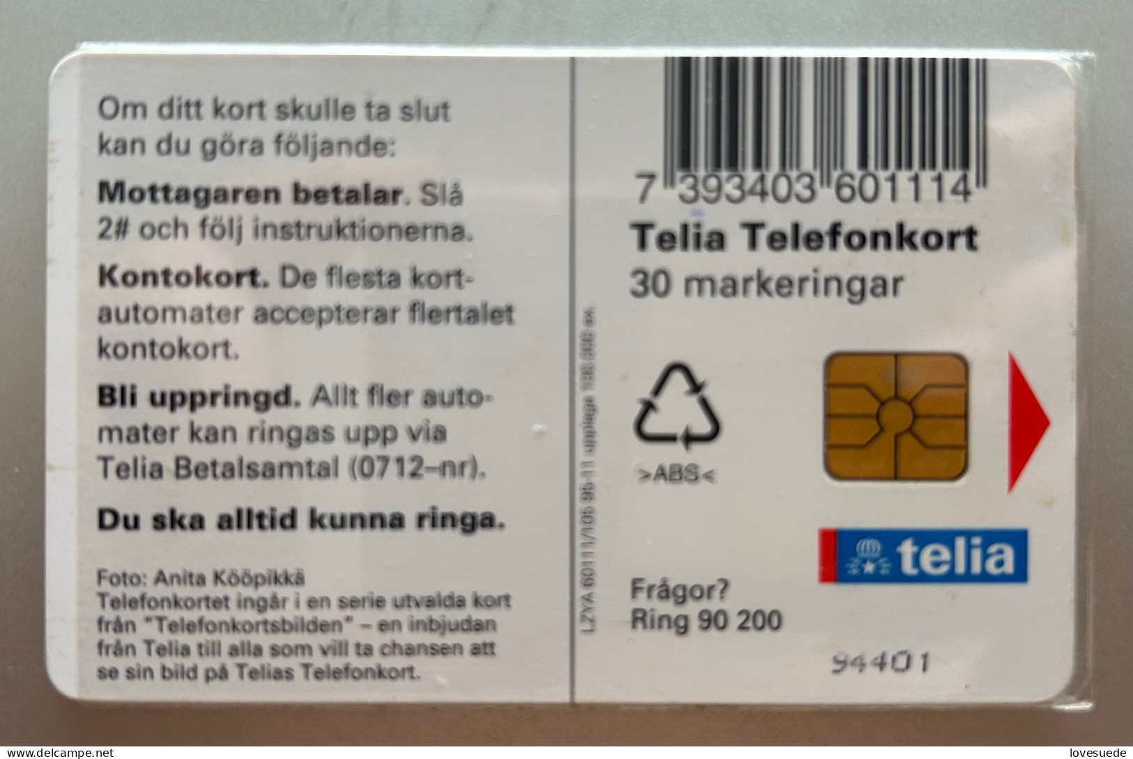 Suède Télécartes 30 - Zweden