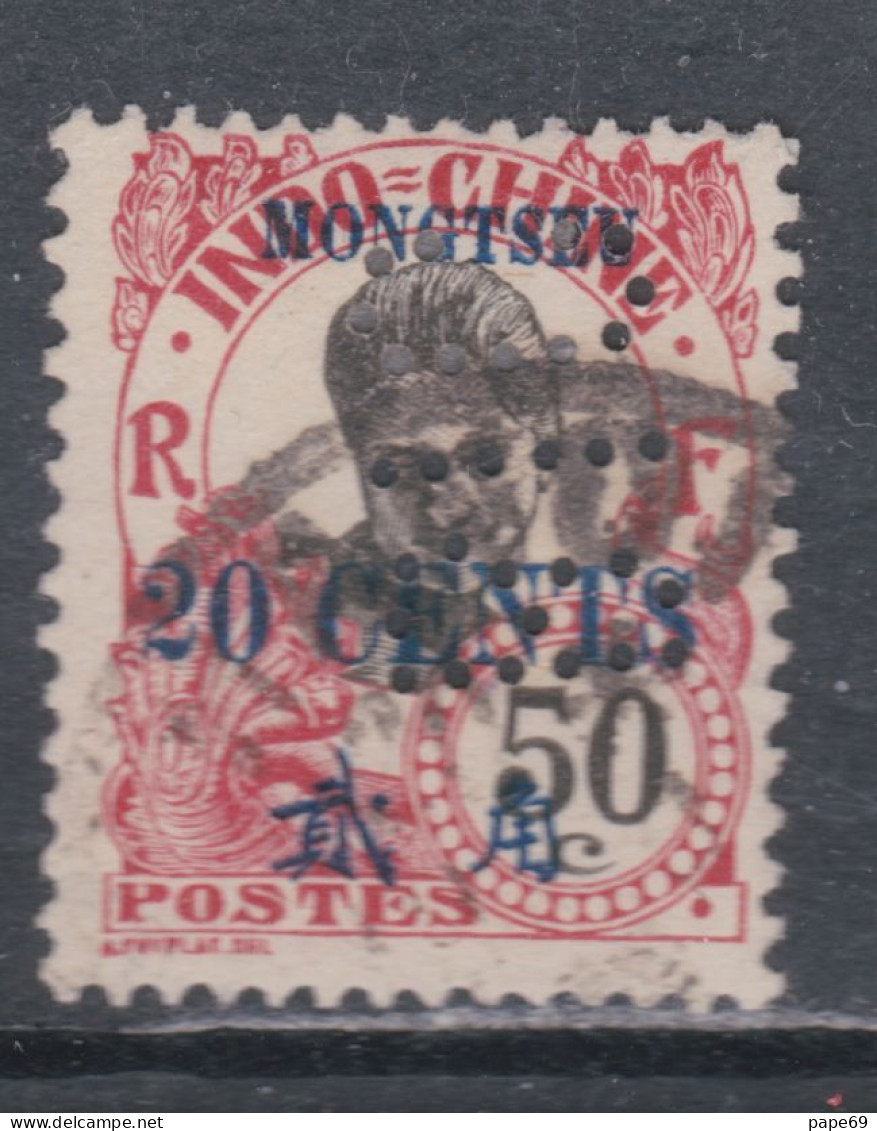 Mong-tzeu  N° 62 O  Partie De Série : Timbres D'Indochine Surchargés : 20 C. Sur 50 C. Rose Oblitéré Sinon TB - Usados