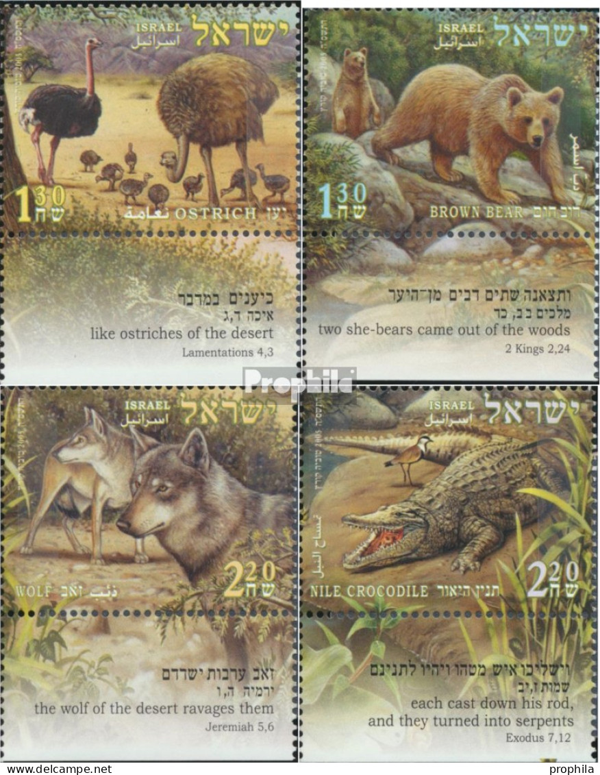 Israel 1804-1807 Mit Tab (kompl.Ausg.) Postfrisch 2005 Tiere Der Bibel - Ungebraucht (mit Tabs)