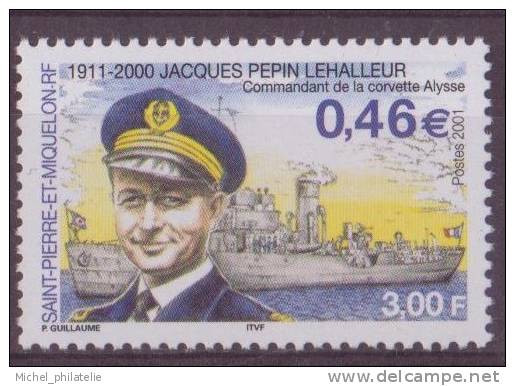 Saint Pierre Et Miquelon - YT N° 756 ** - Neuf Sans Charnière  - 2001 - Unused Stamps