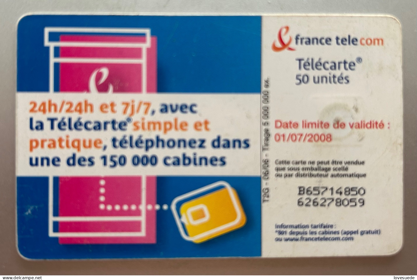 France Télécartes 50 Francs - 2006