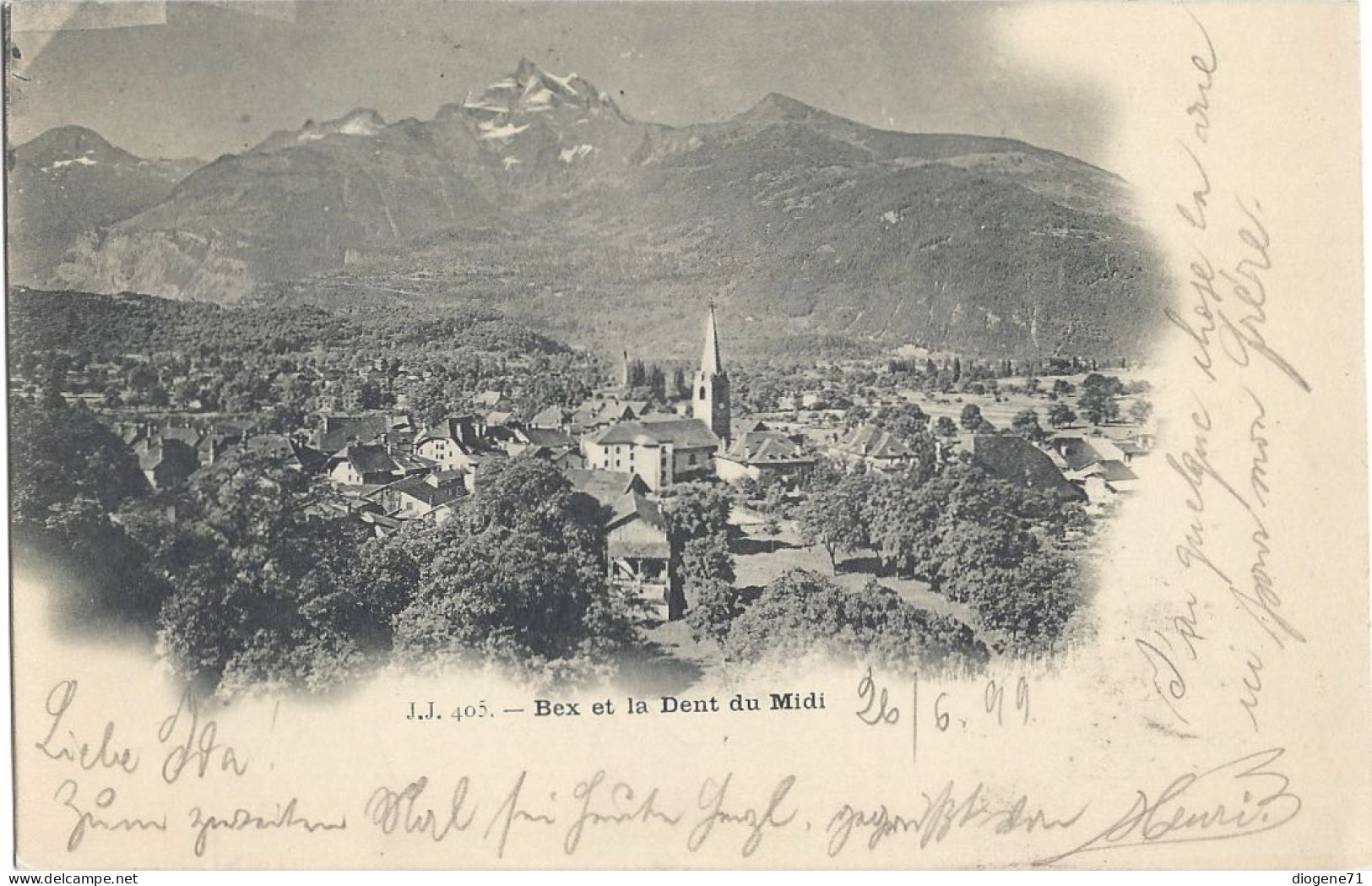 Bex Et La Dent Du Midi 1899 - Bex