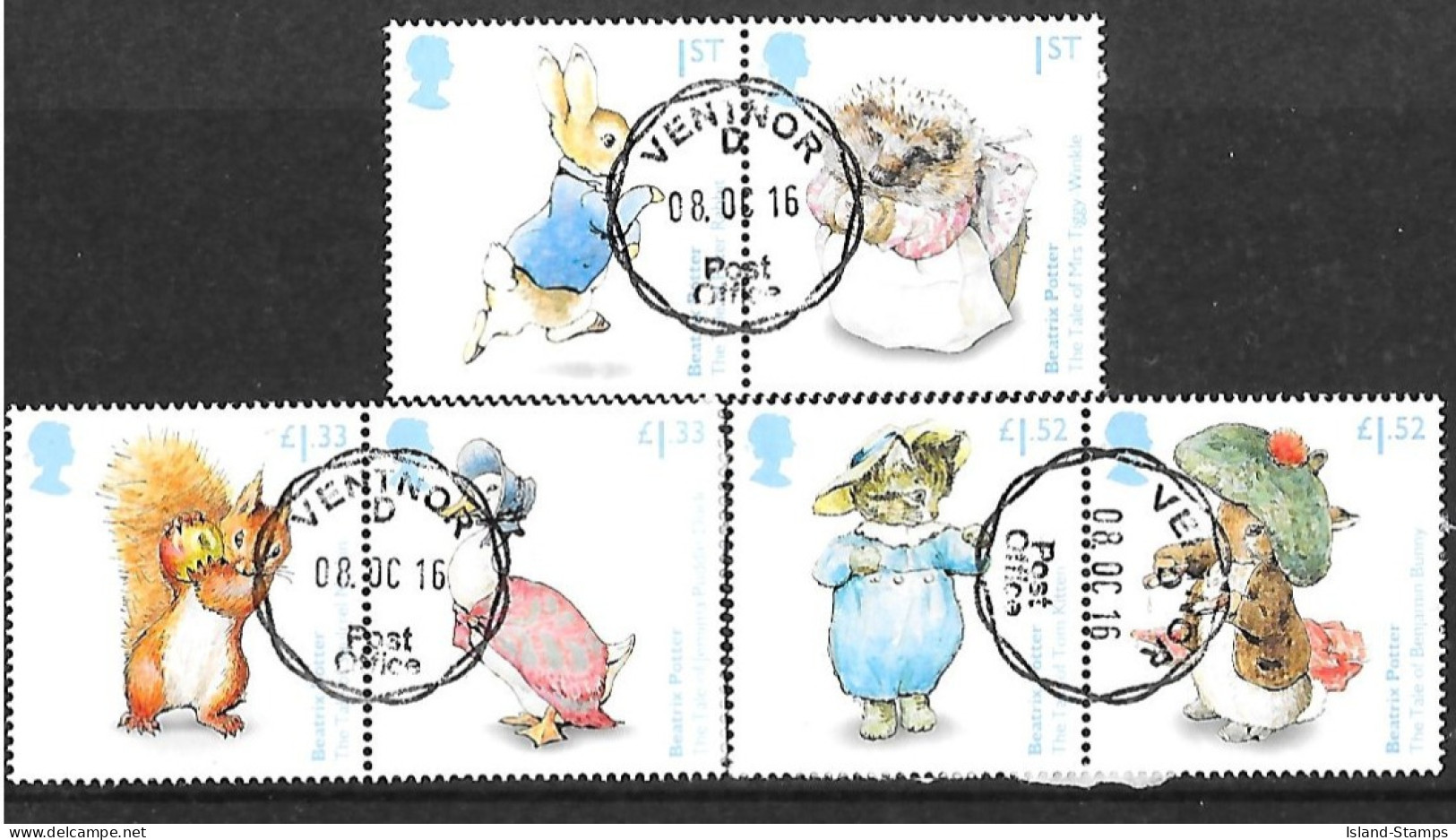 2016 Beatrix Potter Used Set HRD2-B - Oblitérés