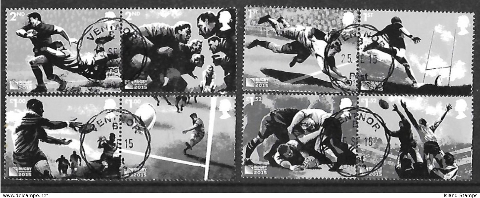 2015 Rugby World Cup Used Set HRD2-B - Oblitérés