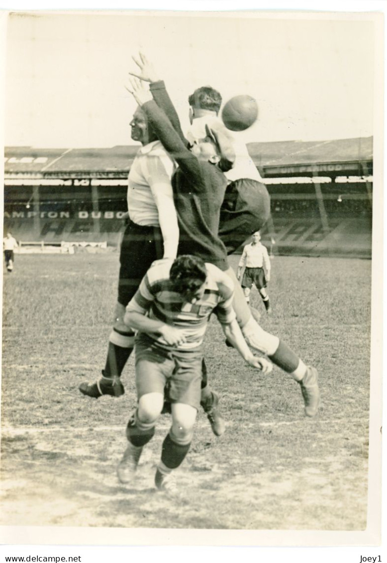 Photo Meurisse 1930 Match De Foot Sud Ouest Contre Racing Club, Format 13/18 - Sport