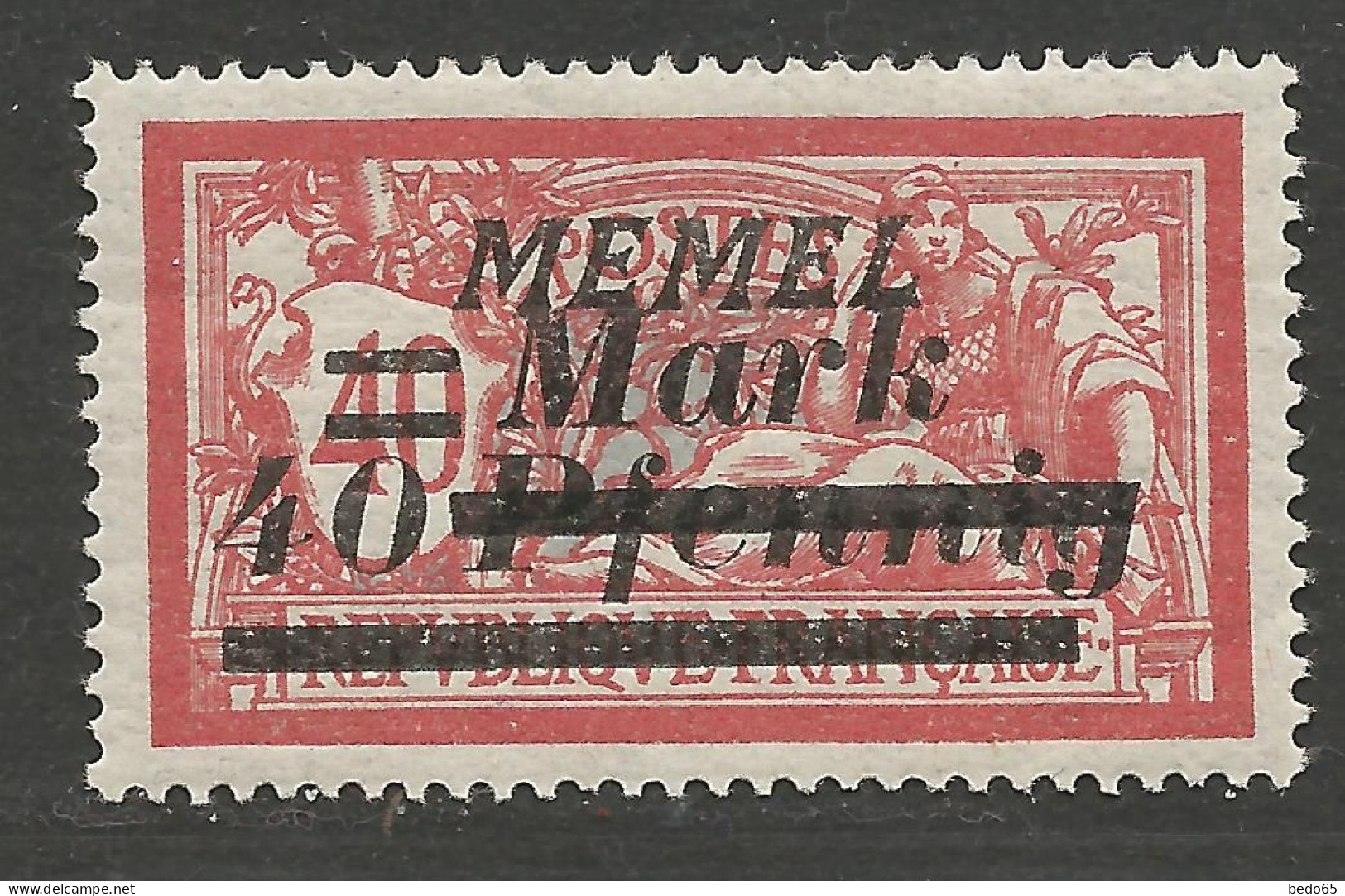 MEMEL N° 84 NEUF* TRACE DE CHARNIERE  / Hinge / MH - Unused Stamps