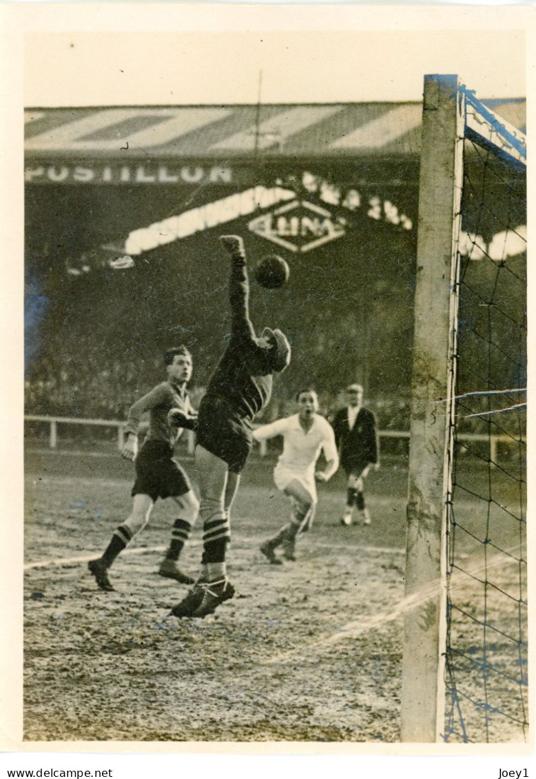 Photo Meurisse 1930 Match De Foot à Buffalo Club Français Contre L'OM, Format 13/18 - Sport