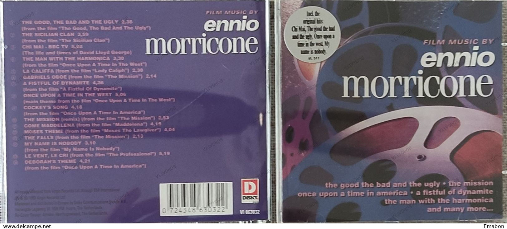 BORGATTA - FILM MUSIC - Cd ENNIO MORRICONE -   DISKY 1993 - USATO In Buono Stato - Soundtracks, Film Music
