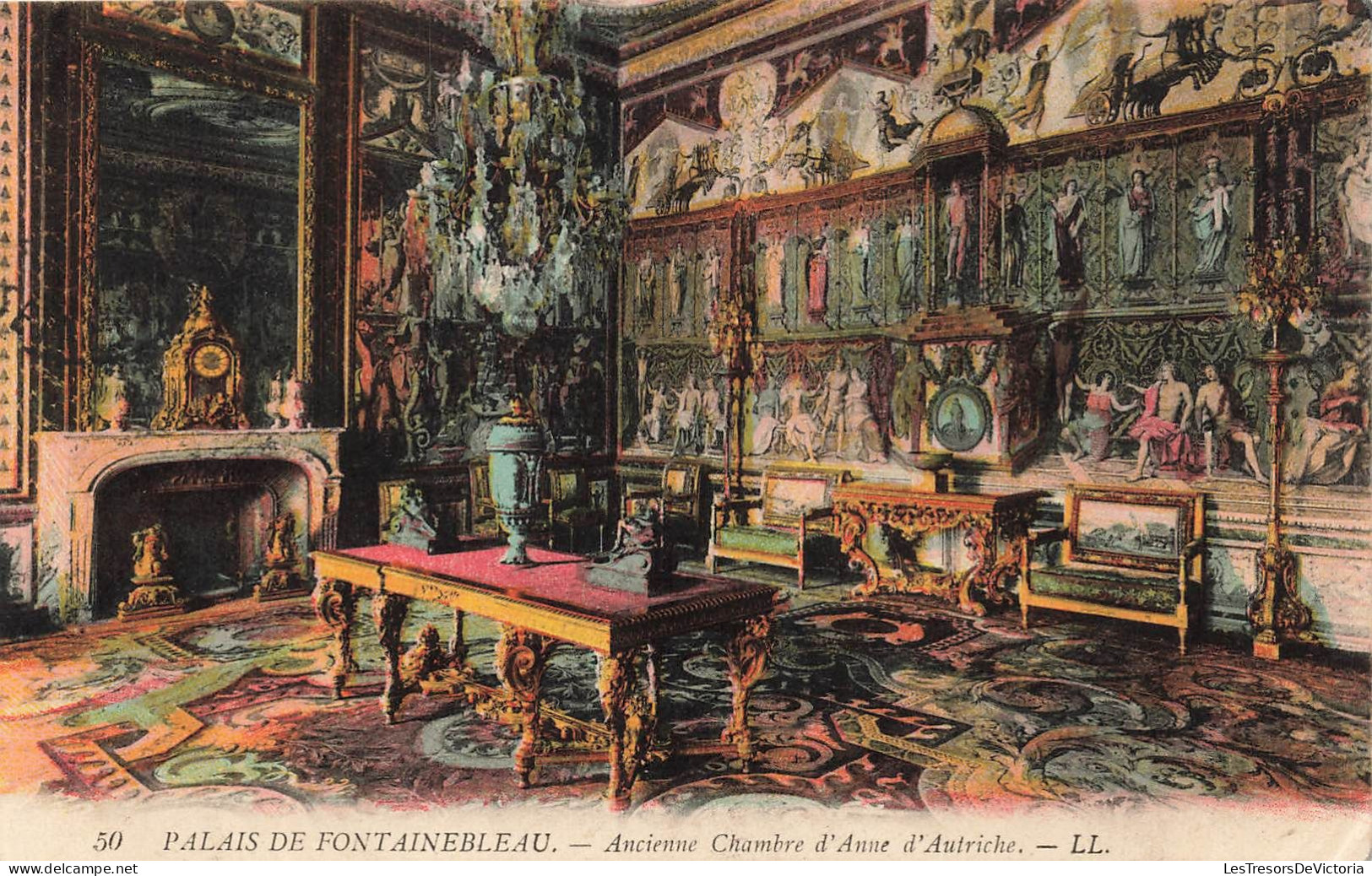 FRANCE - Fontainebleau - Palais De Fontainebleau - Ancienne Chambre D'Anne D'Autriche - Carte Postale Ancienne - Fontainebleau